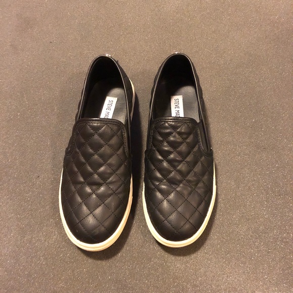 steve madden quilted slip ons